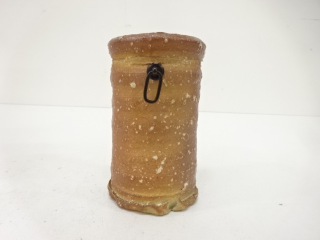  信楽焼　高橋楽斎造　旅枕　掛花入